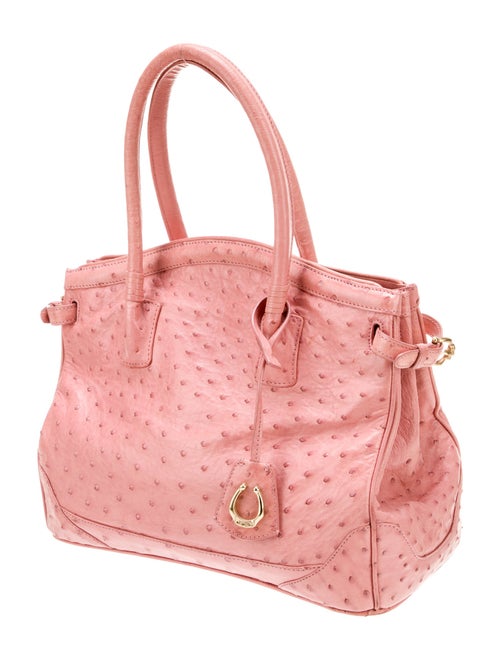 Cece Cord Ostrich Top Handle Bag