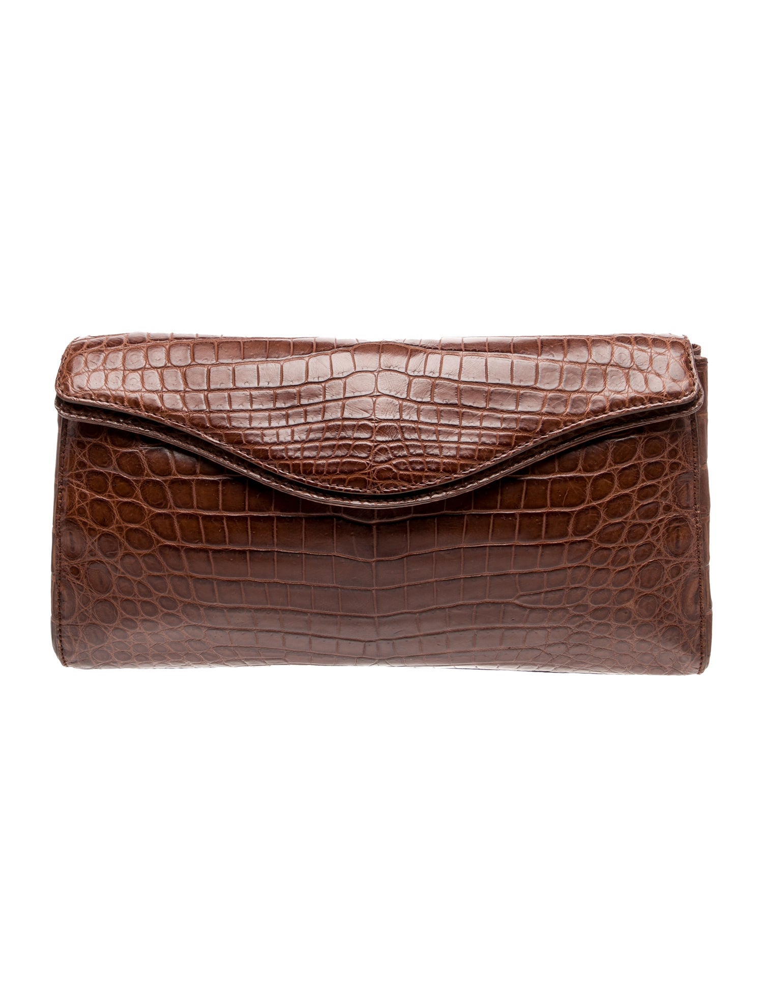 Cece Cord Crocodile Clutch