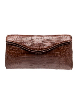 Cece Cord Crocodile Clutch