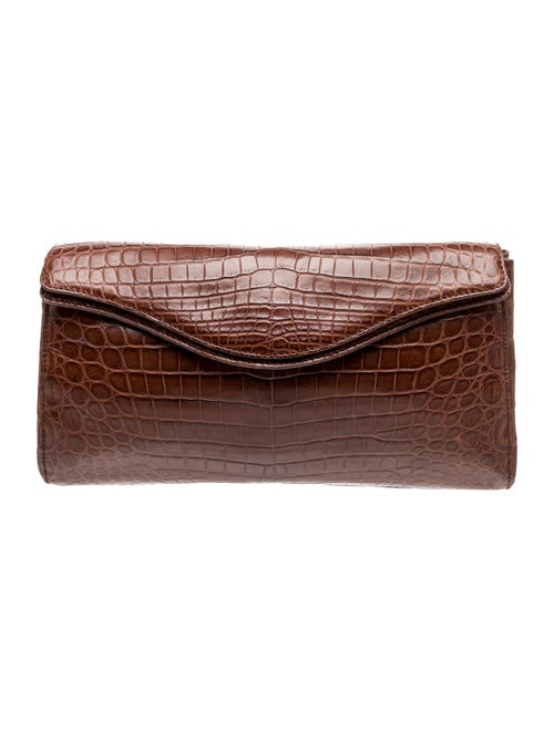 Cece Cord Crocodile Clutch