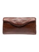 Cece Cord Crocodile Clutch