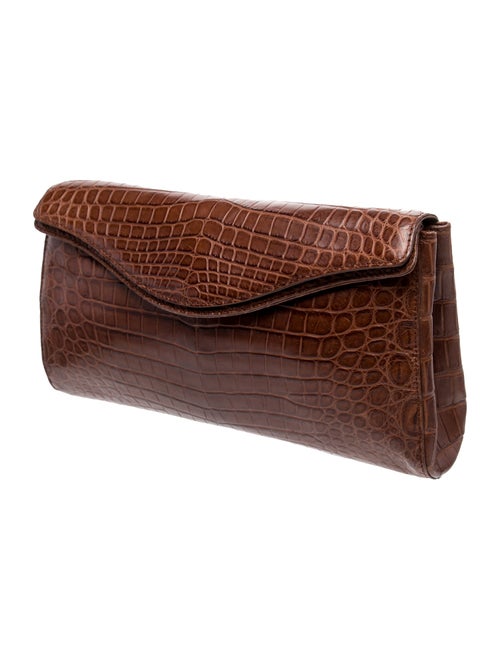 Cece Cord Crocodile Clutch