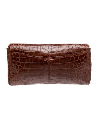Cece Cord Crocodile Clutch