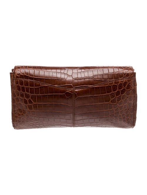 Cece Cord Crocodile Clutch