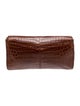 Cece Cord Crocodile Clutch