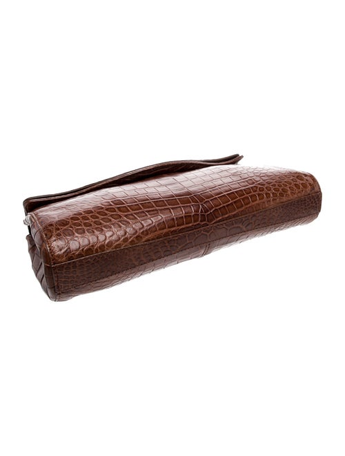 Cece Cord Crocodile Clutch