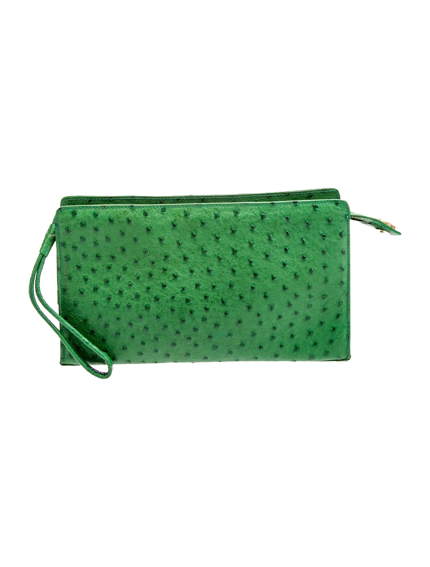 Cece Cord Ostrich Clutch