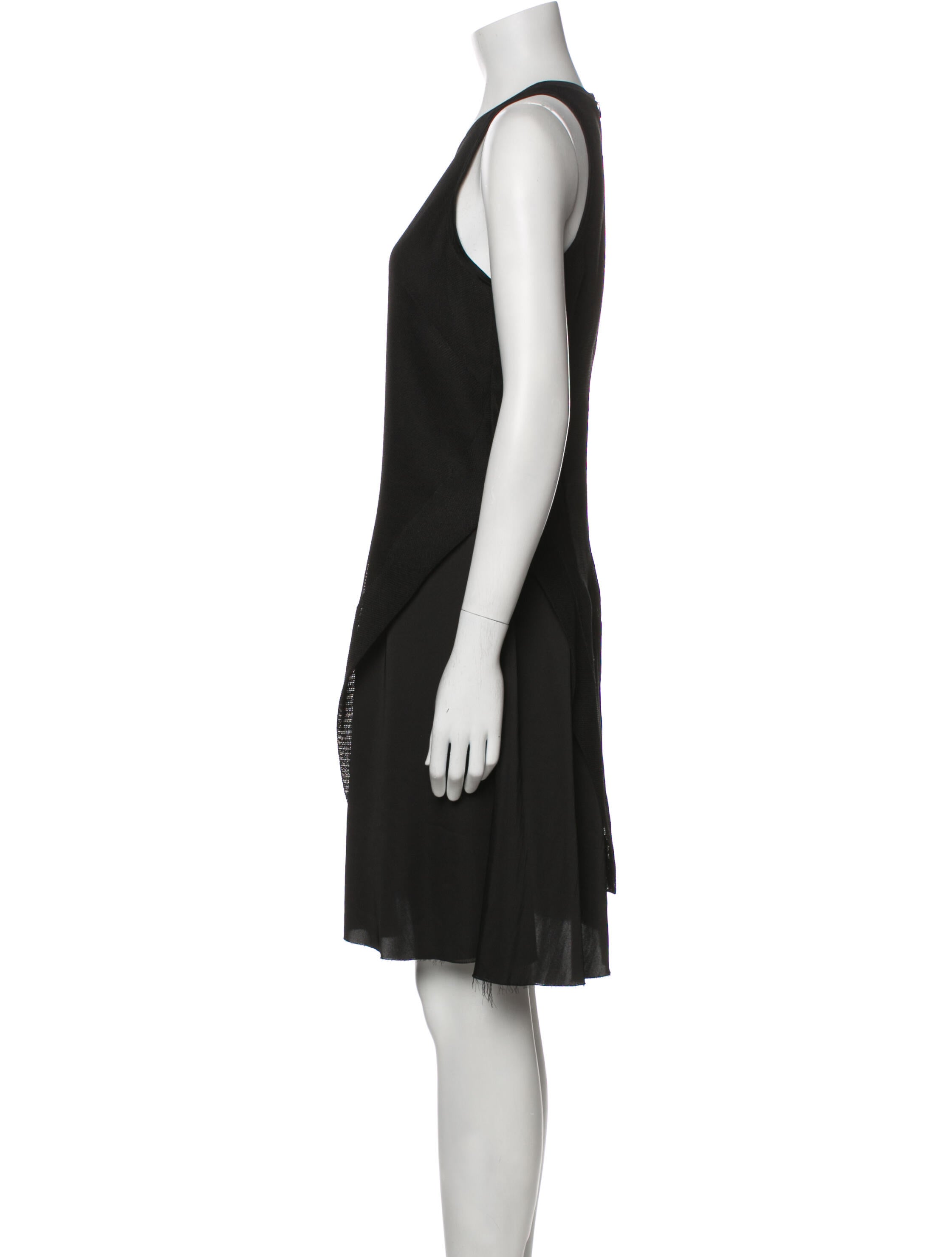 Cédric Charlier Scoop Neck Knee-Length Dress