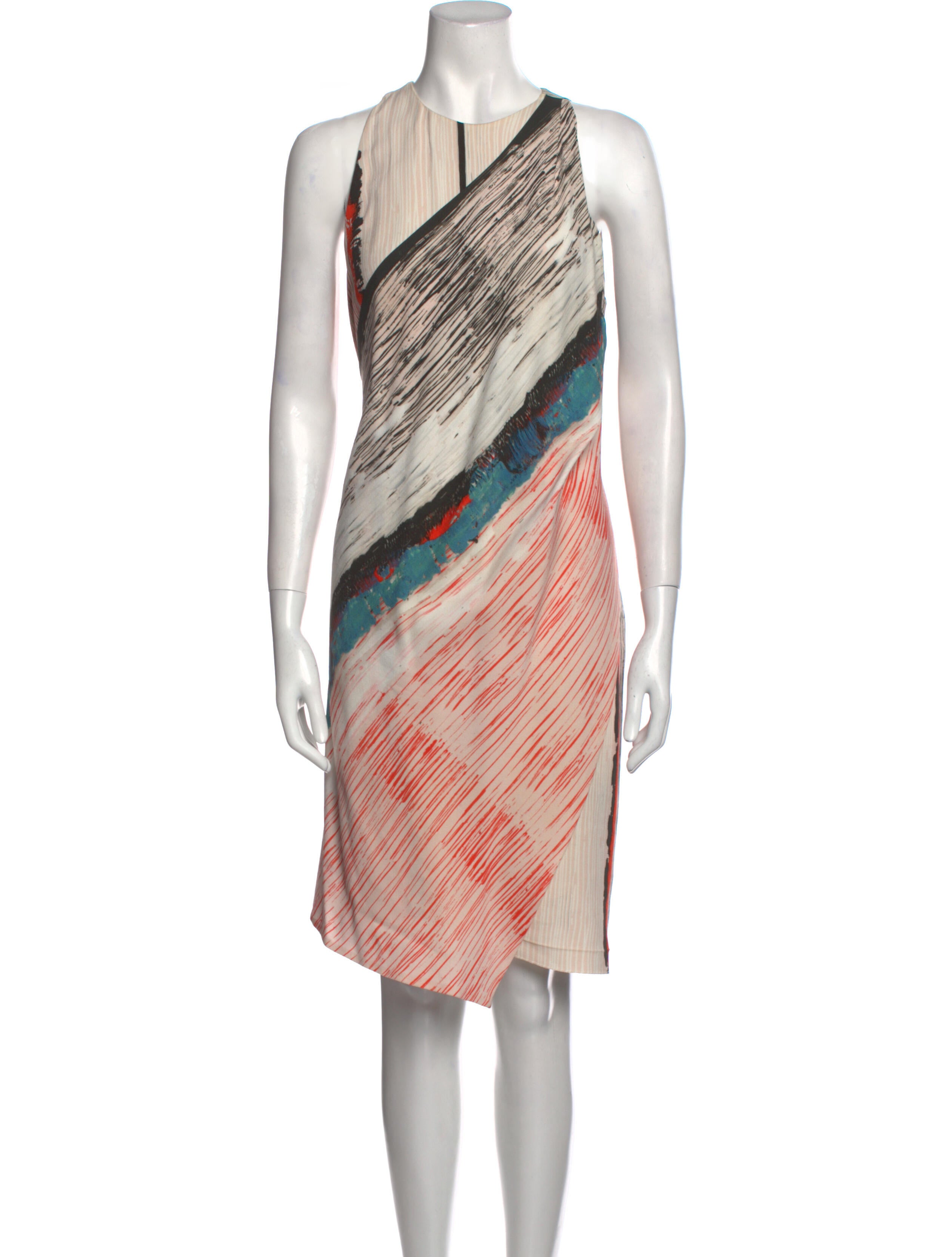 Cédric Charlier Striped Knee-Length Dress