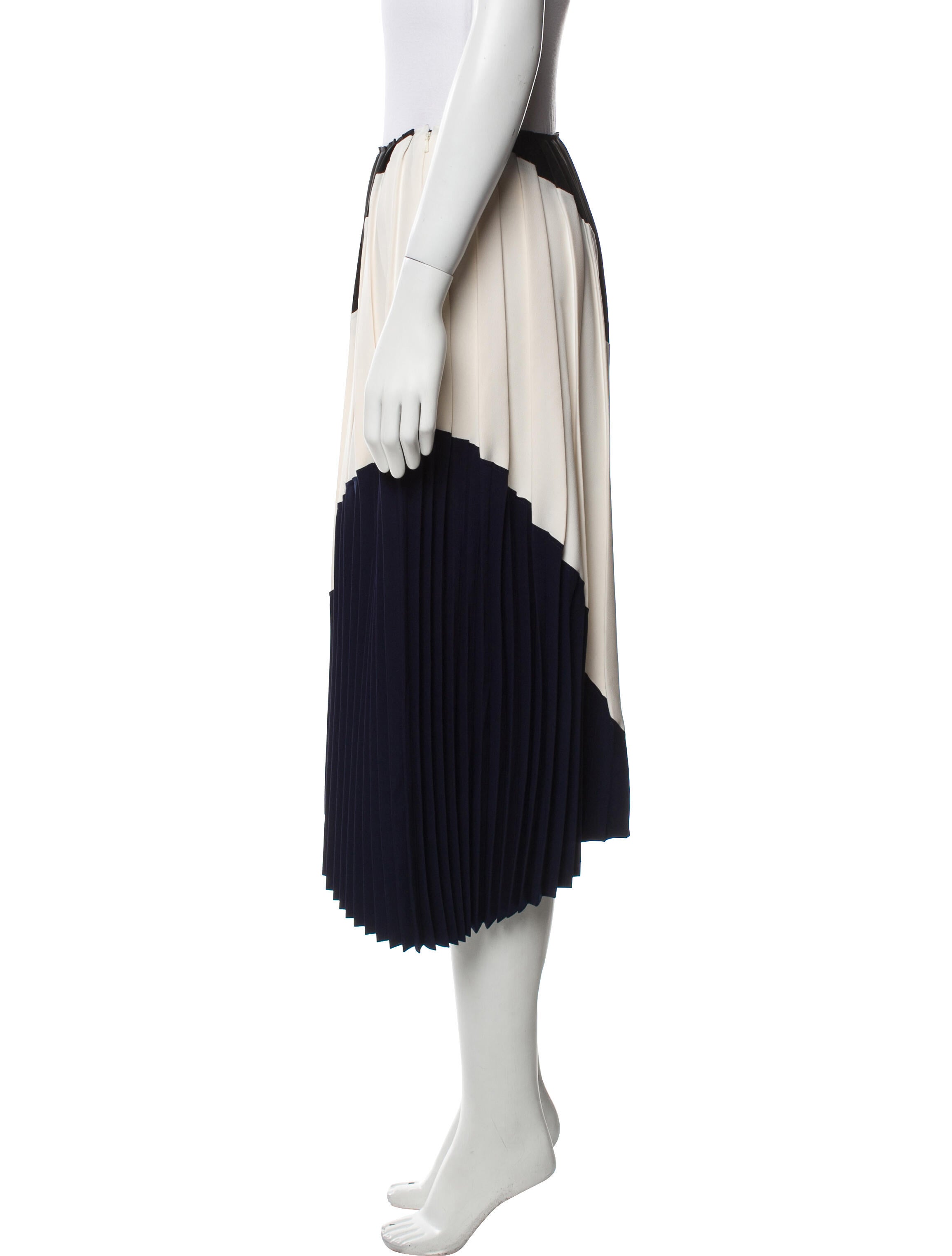 Cédric Charlier Colorblock Pattern Knee-Length Skirt