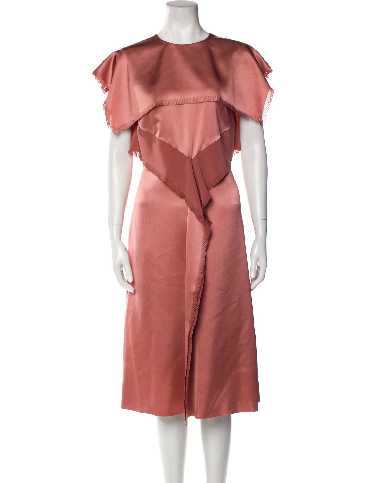 Cédric Charlier Crew Neck Midi Length Dress