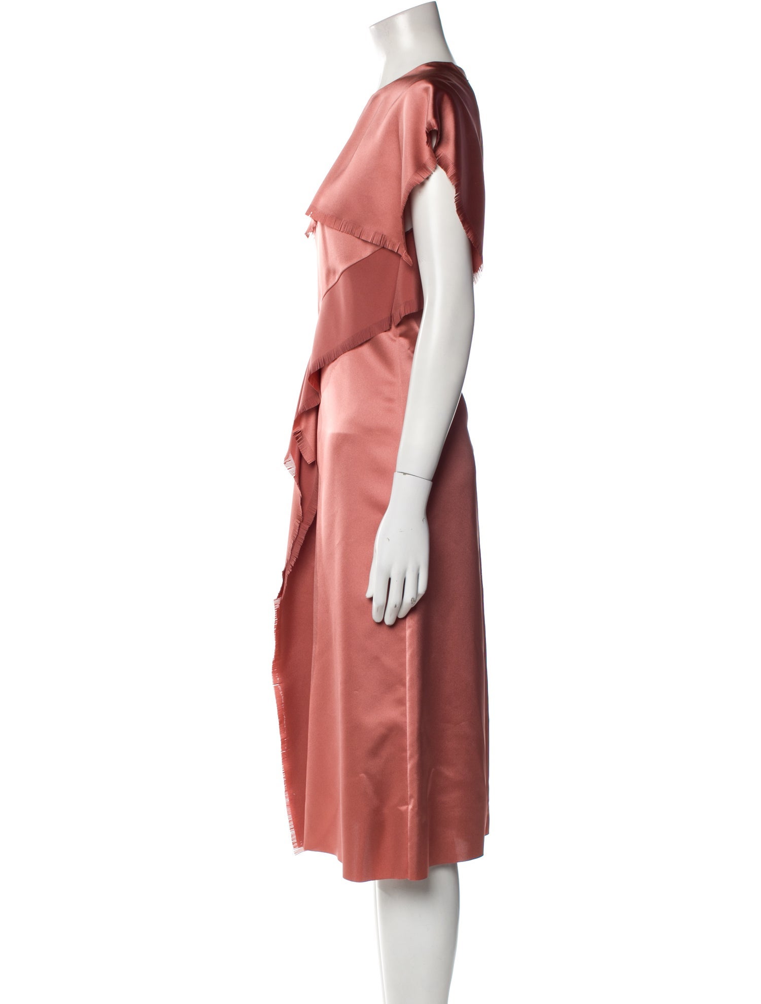 Cédric Charlier Crew Neck Midi Length Dress