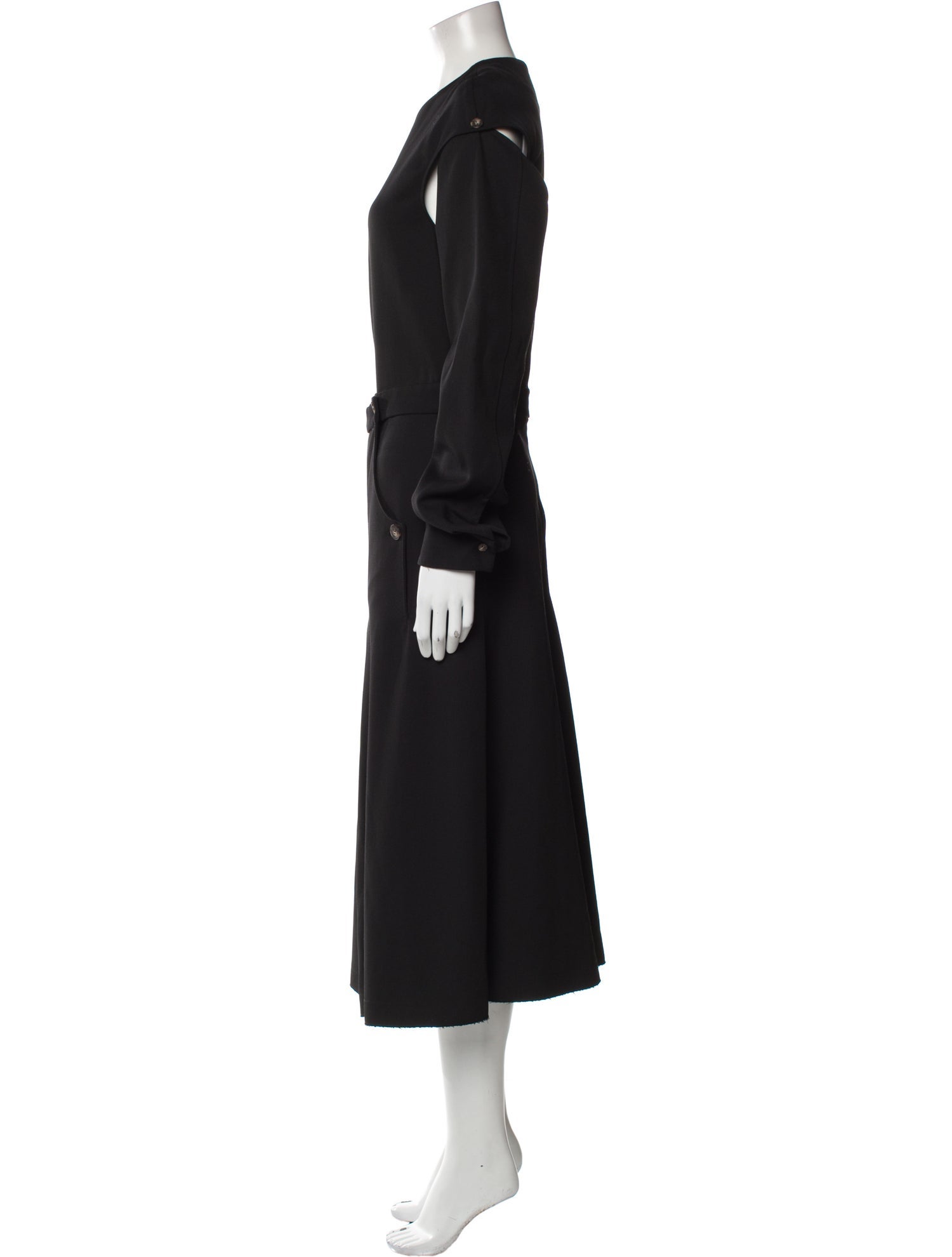 Cédric Charlier Virgin Wool Long Dress