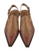 Cédric Charlier Leather Slingback Flats