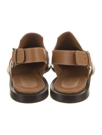 Cédric Charlier Leather Slingback Flats