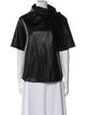 Cédric Charlier Cowl Neck Short Sleeve Blouse