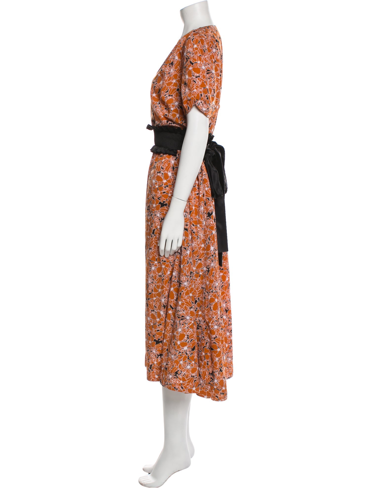 Cédric Charlier Floral Print Long Dress