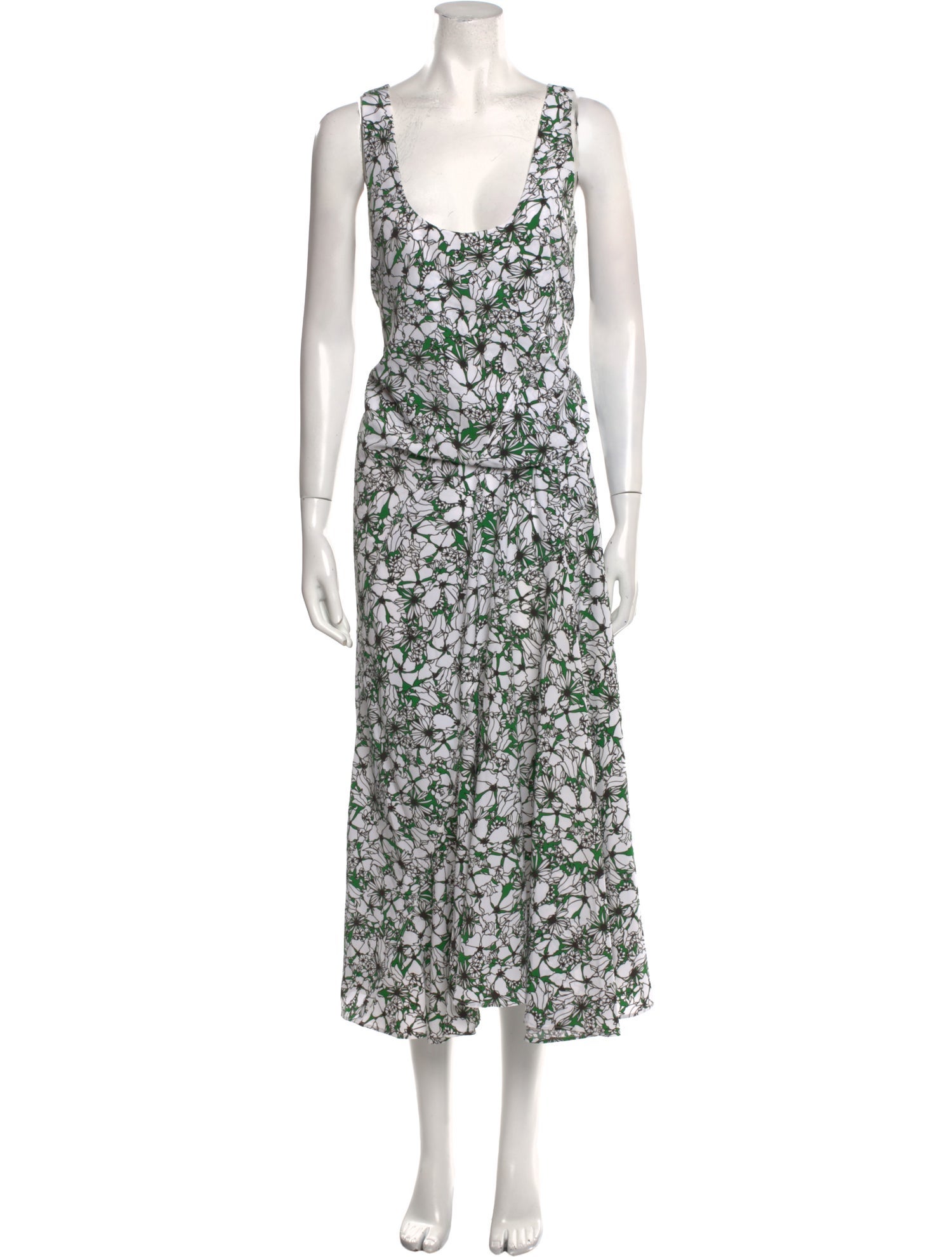 Cédric Charlier Floral Print Long Dress