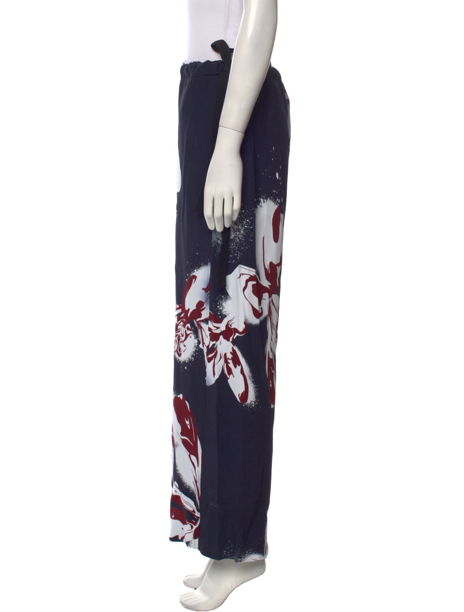 Cédric Charlier Floral Print Wide Leg Pants