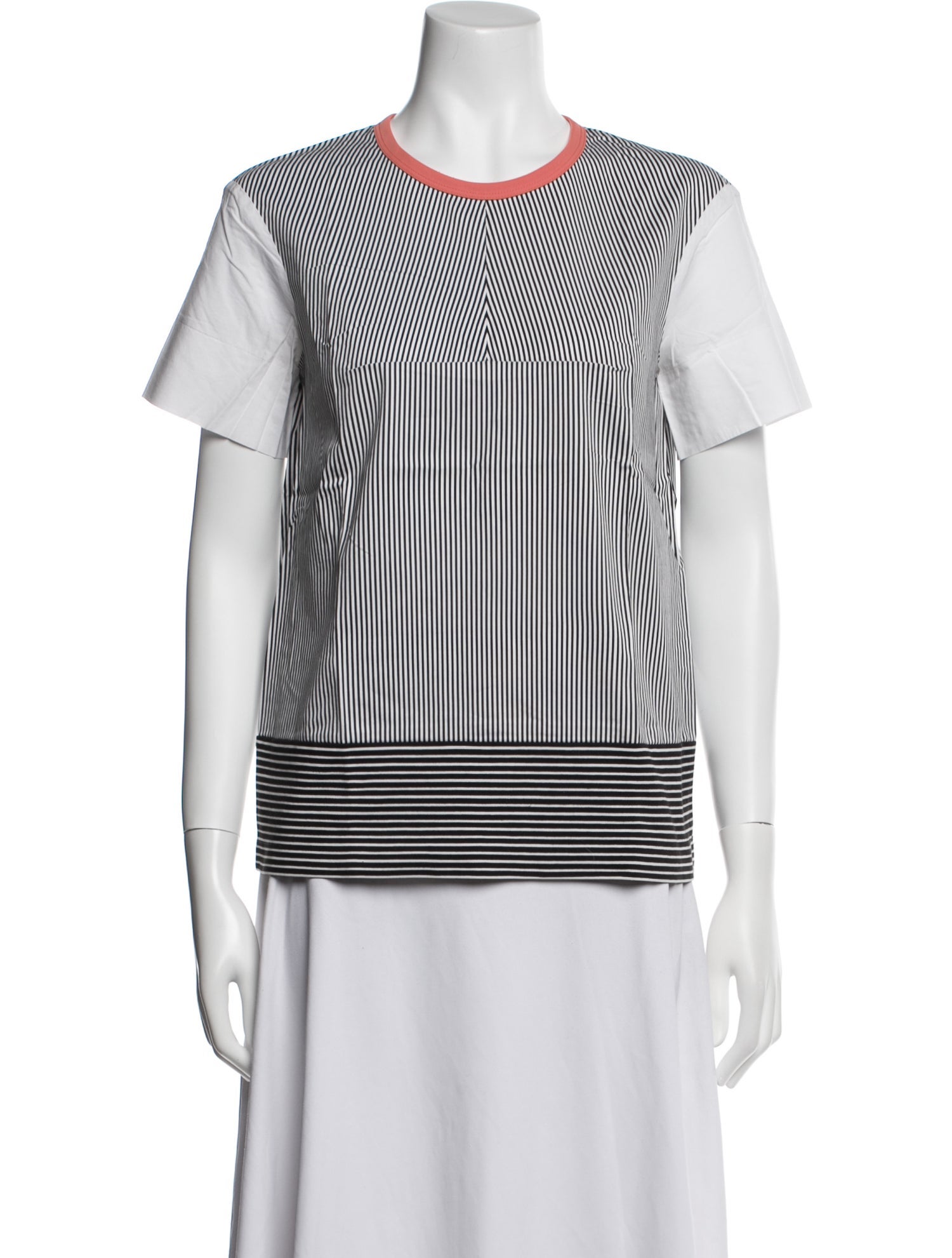 Cédric Charlier Striped Crew Neck T-Shirt