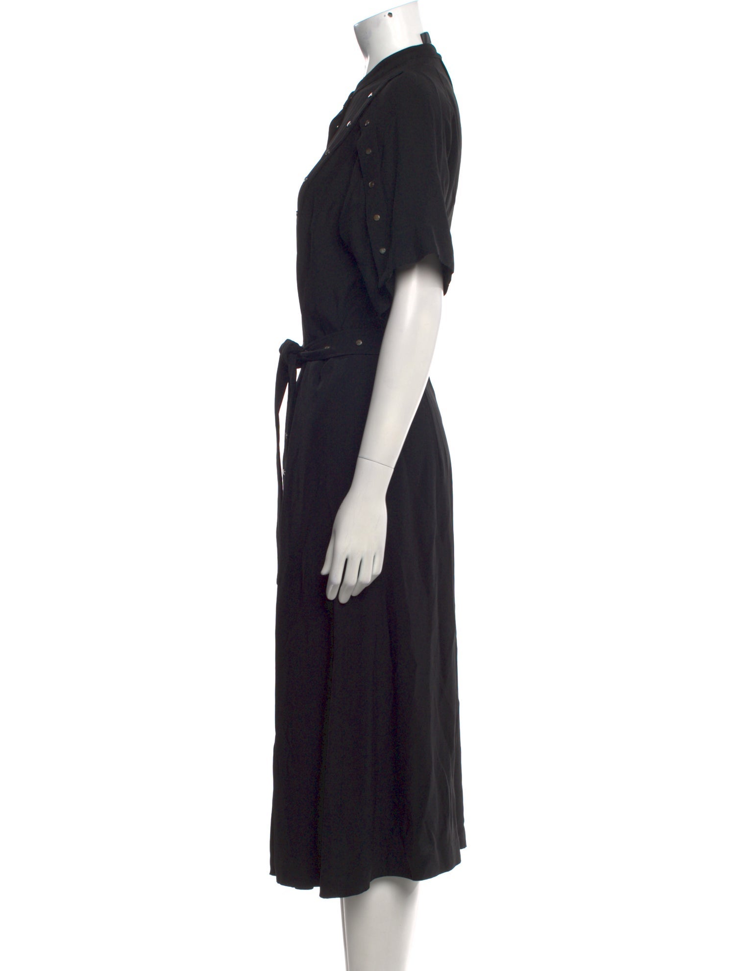 Cédric Charlier Mock Neck Midi Length Dress