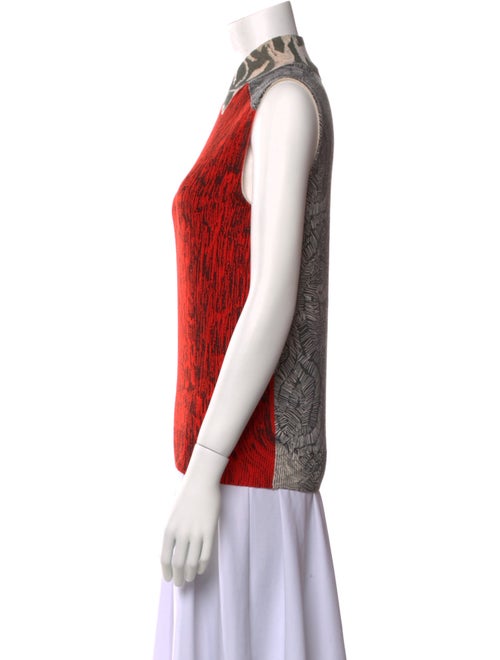 Cédric Charlier Virgin Wool Printed Top