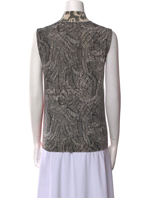 Cédric Charlier Virgin Wool Printed Top