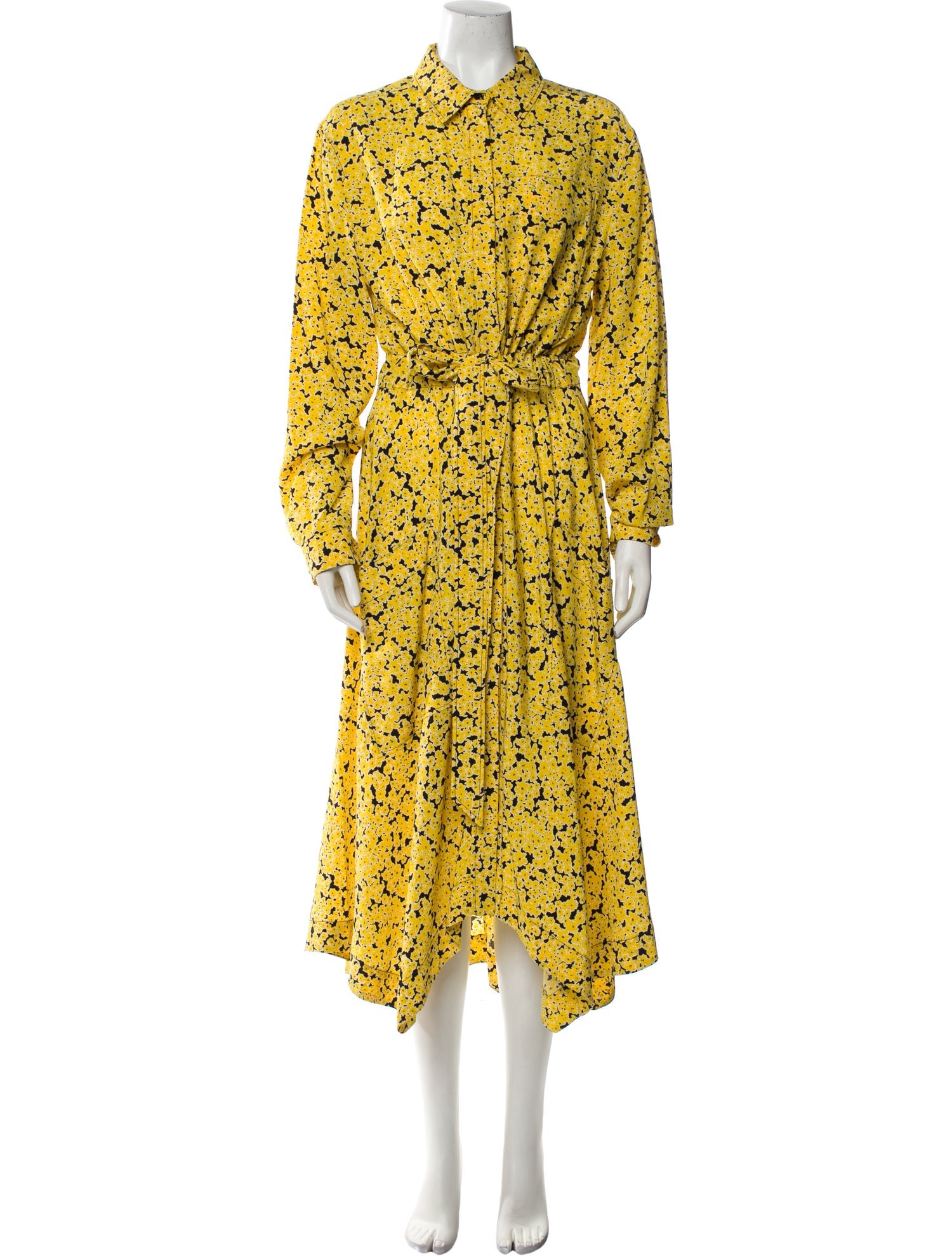 Cédric Charlier Silk Long Dress