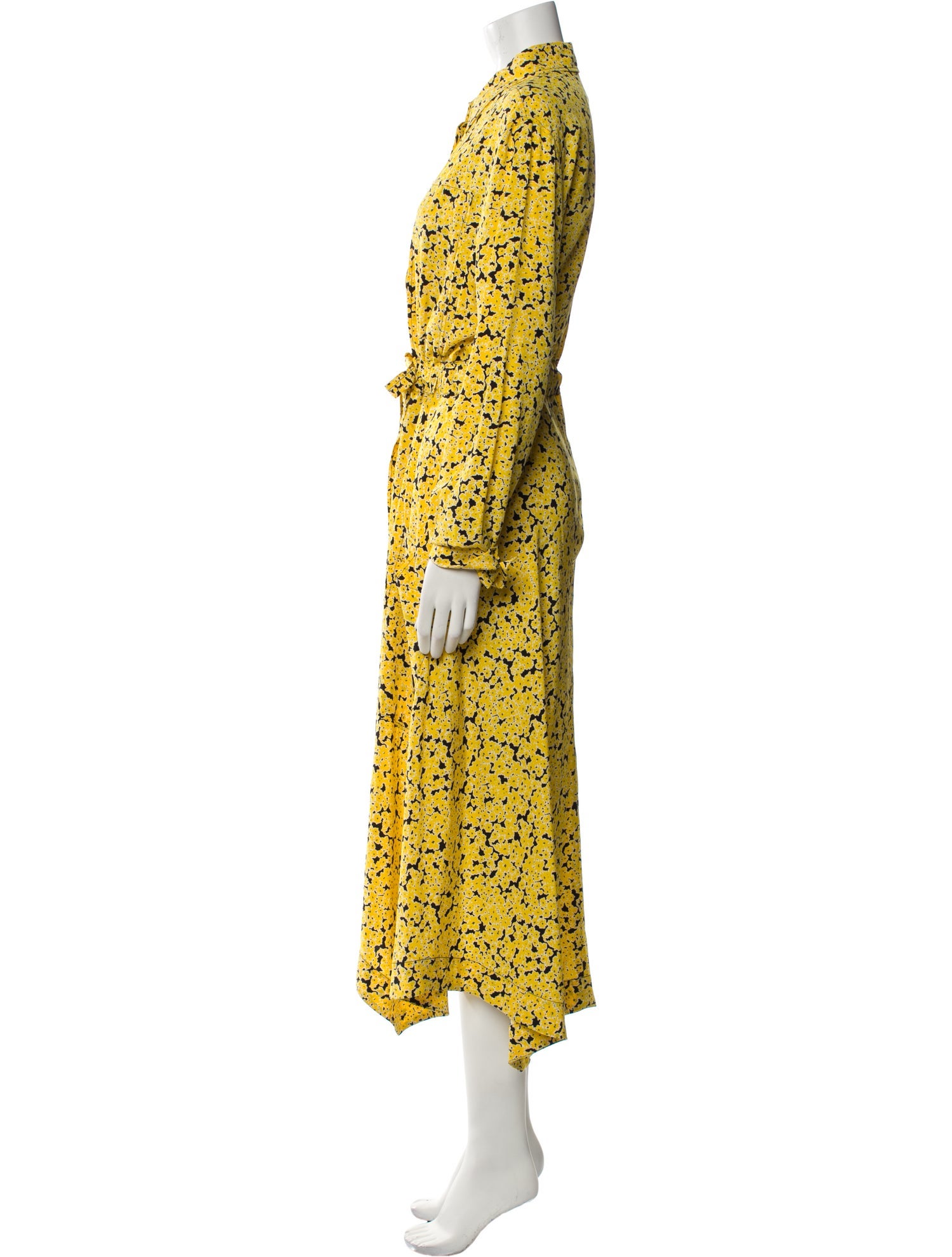 Cédric Charlier Silk Long Dress