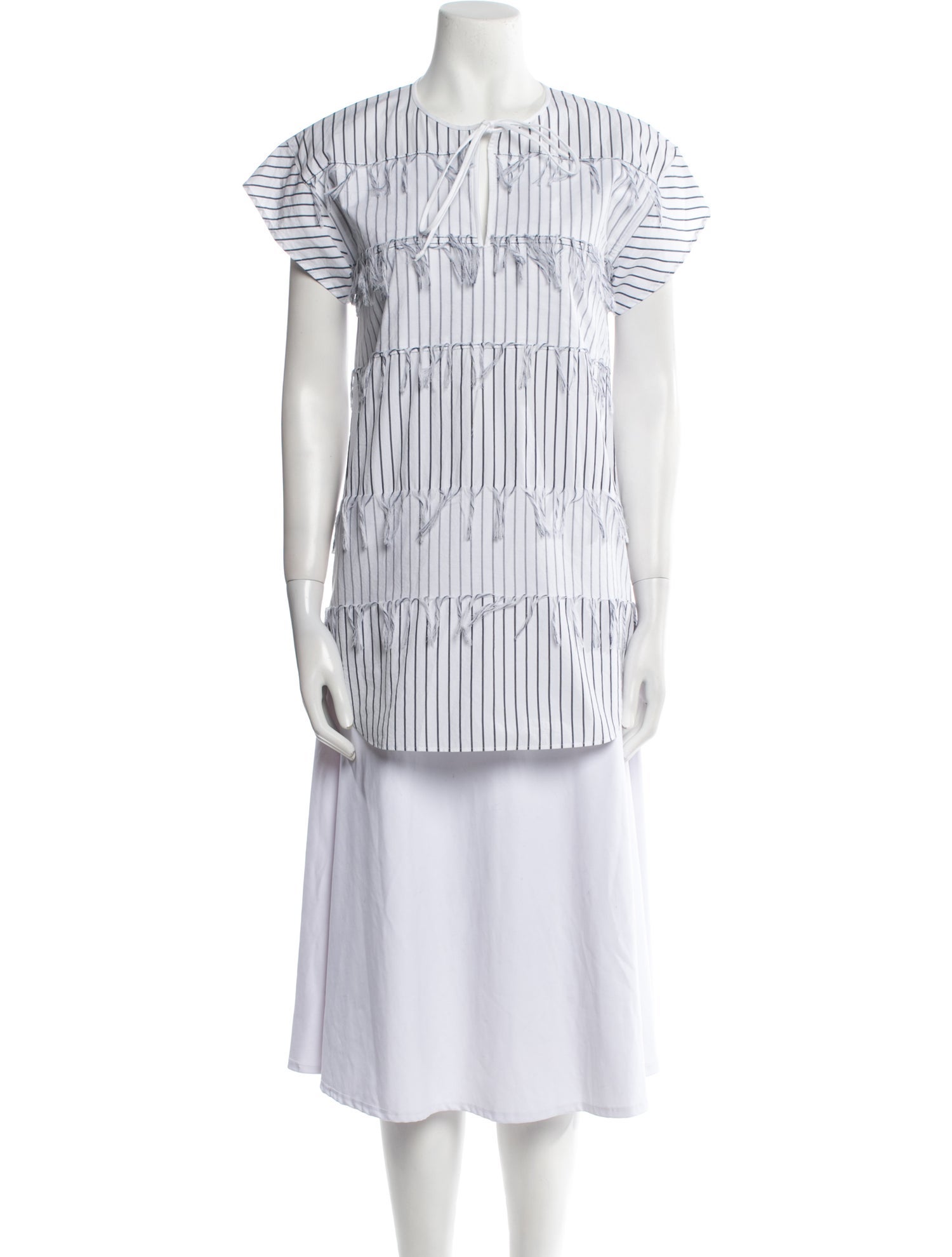 Cédric Charlier Striped Crew Neck Tunic w/ Tags