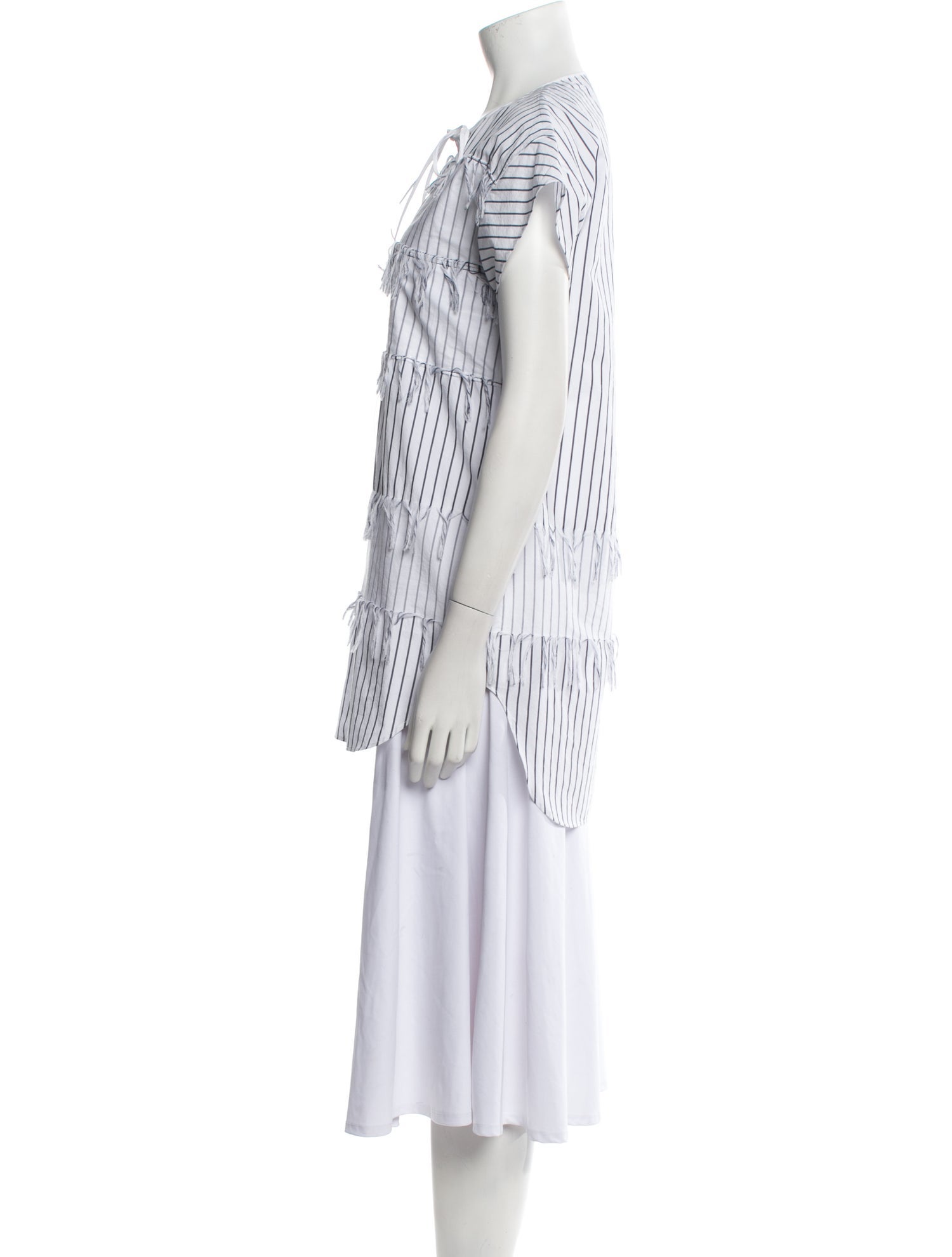 Cédric Charlier Striped Crew Neck Tunic w/ Tags