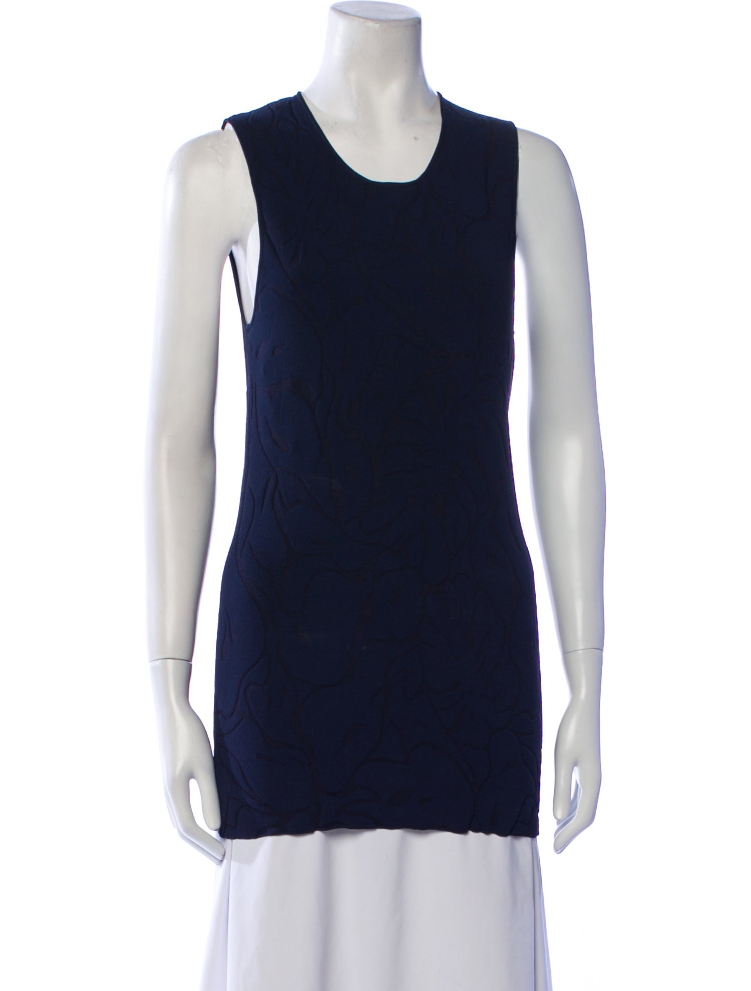 Cédric Charlier Scoop Neck Sleeveless Top