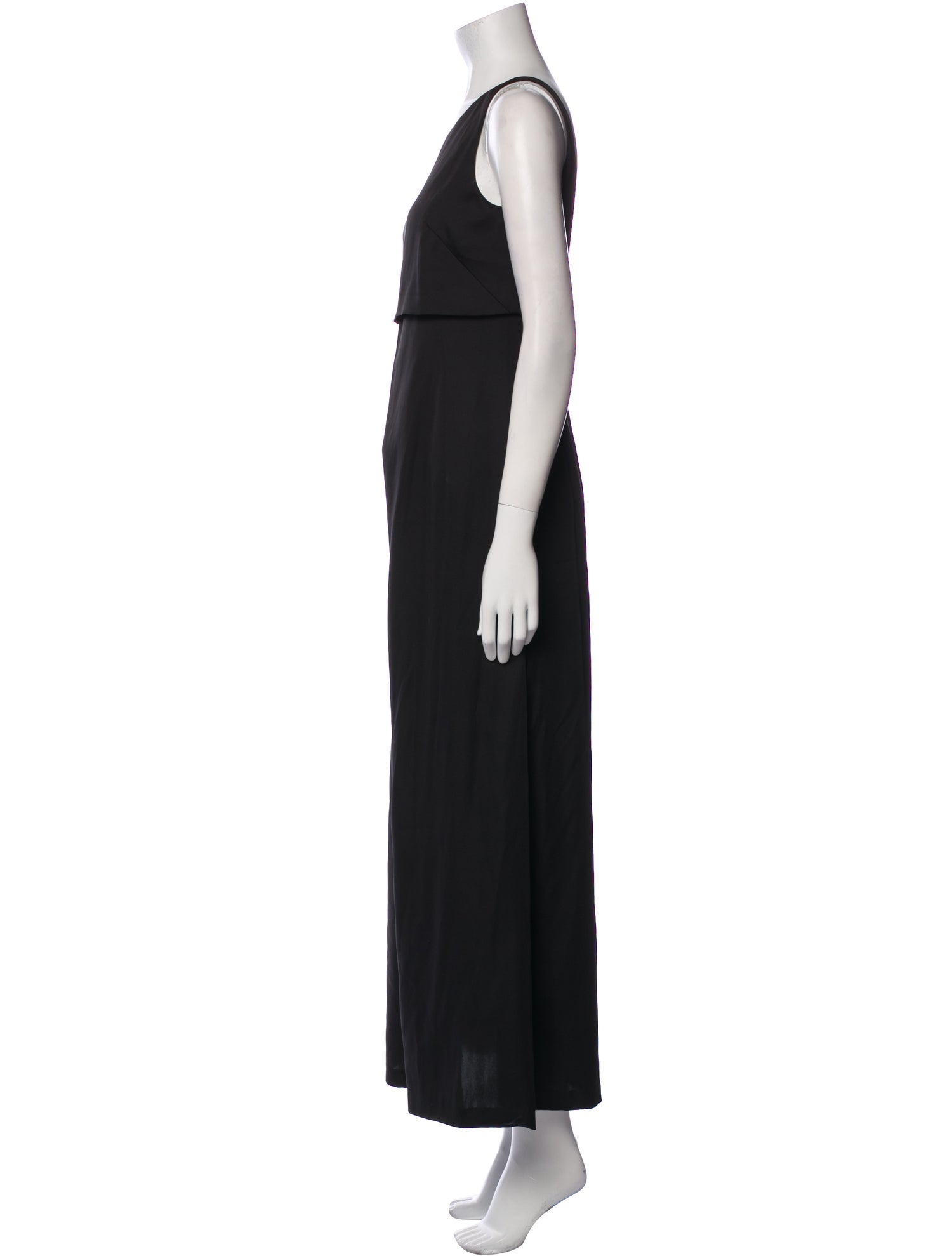 Cédric Charlier Scoop Neck Long Dress
