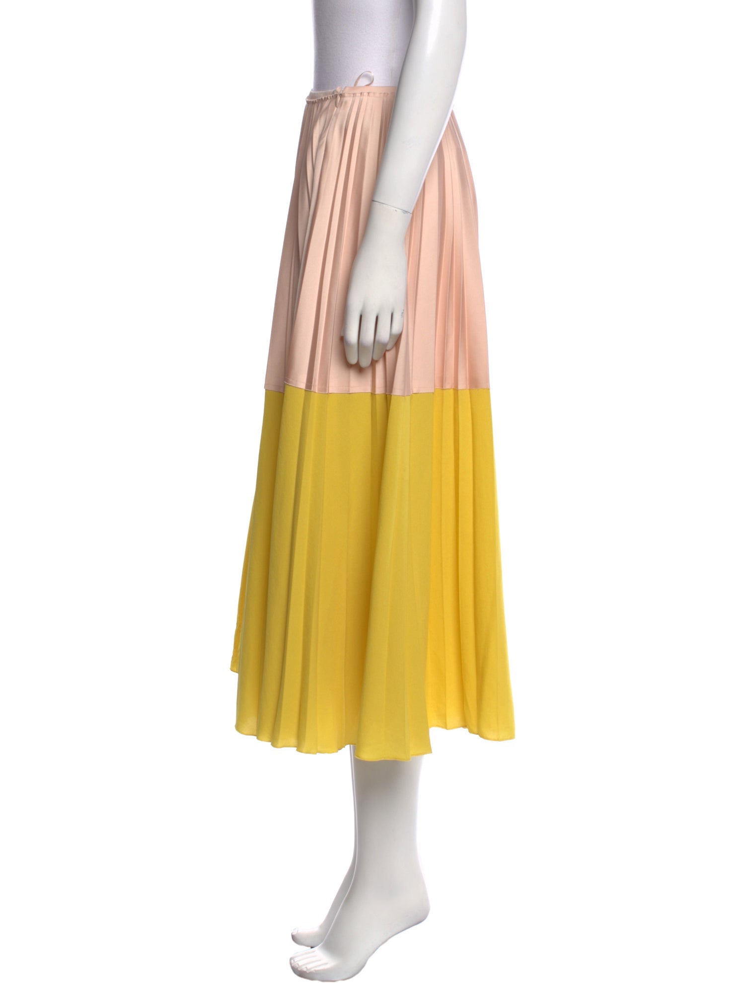 Cédric Charlier Colorblock Pattern Midi Length Skirt