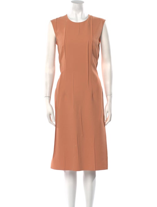 Cédric Charlier Crew Neck Midi Length Dress