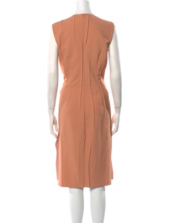 Cédric Charlier Crew Neck Midi Length Dress