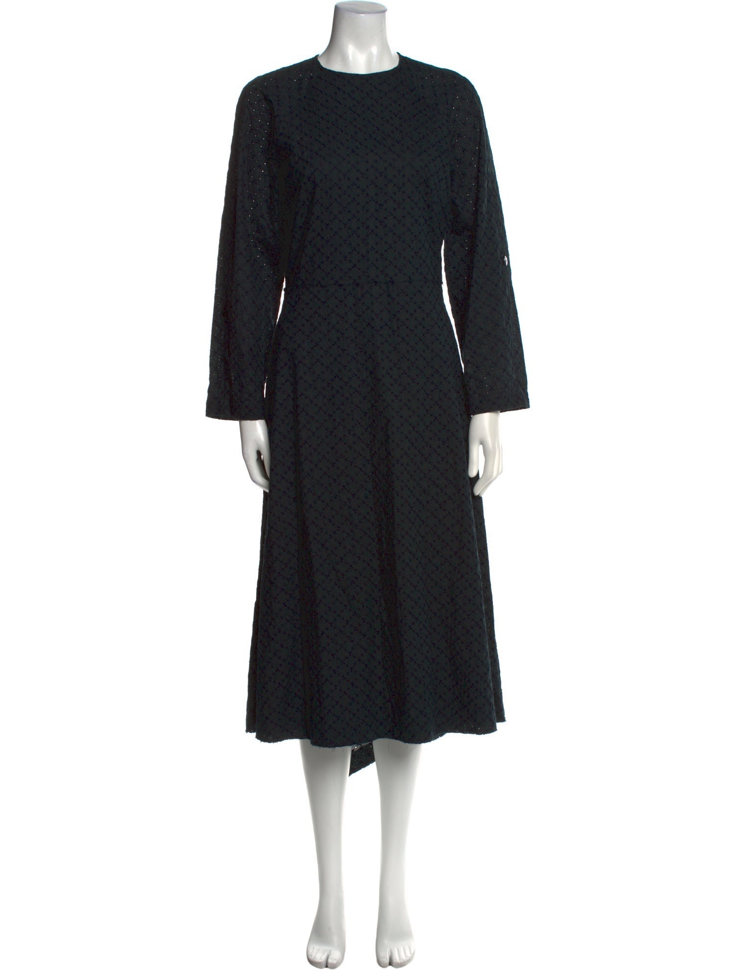 Cédric Charlier Crew Neck Midi Length Dress