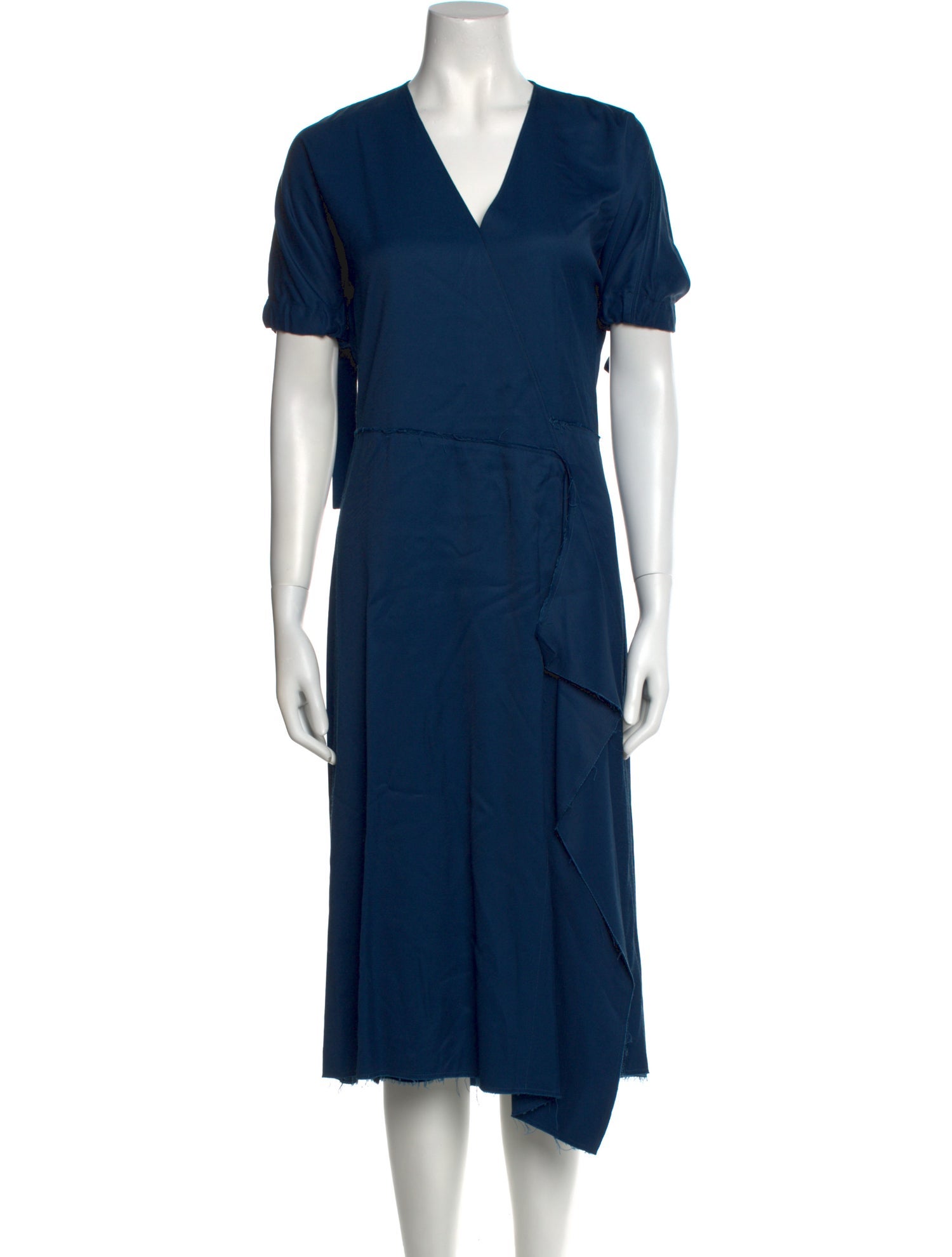 Cédric Charlier V-Neck Midi Length Dress