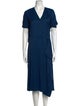 Cédric Charlier V-Neck Midi Length Dress