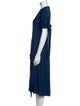 Cédric Charlier V-Neck Midi Length Dress