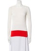 Cédric Charlier Colorblock Pattern Bateau Neckline Top
