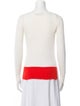 Cédric Charlier Colorblock Pattern Bateau Neckline Top