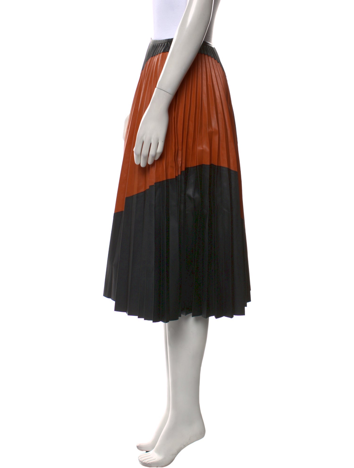 Cédric Charlier Colorblock Pattern Knee-Length Skirt w/ Tags