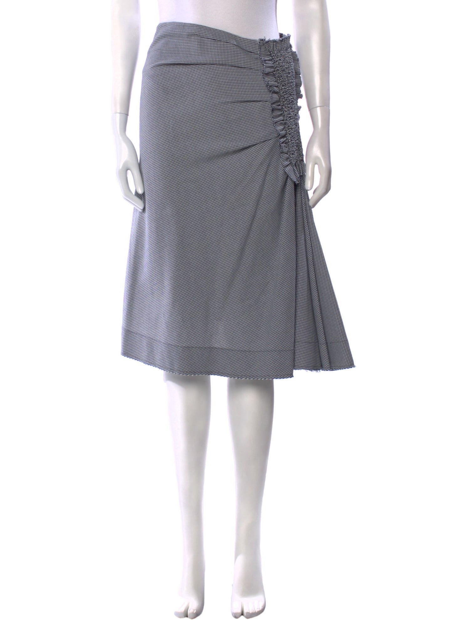 Cédric Charlier Plaid Print Knee-Length Skirt