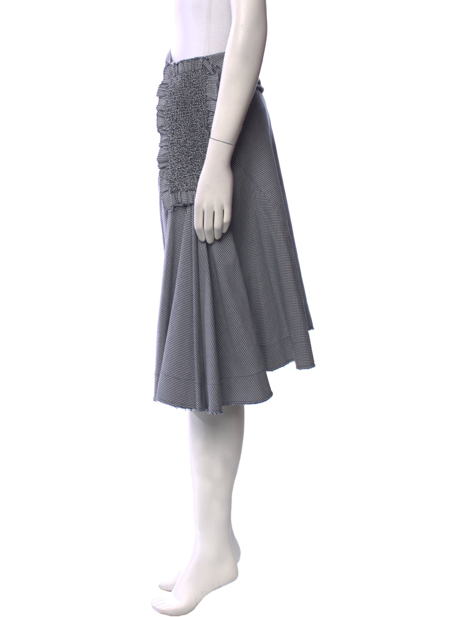 Cédric Charlier Plaid Print Knee-Length Skirt