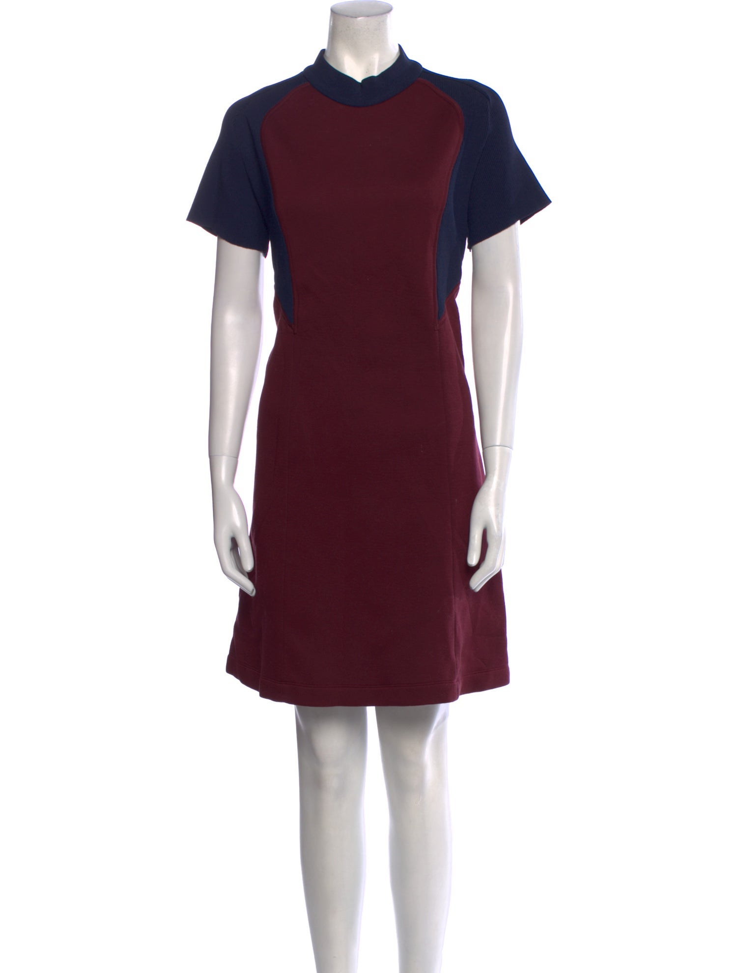 Cédric Charlier Mock Neck Mini Dress