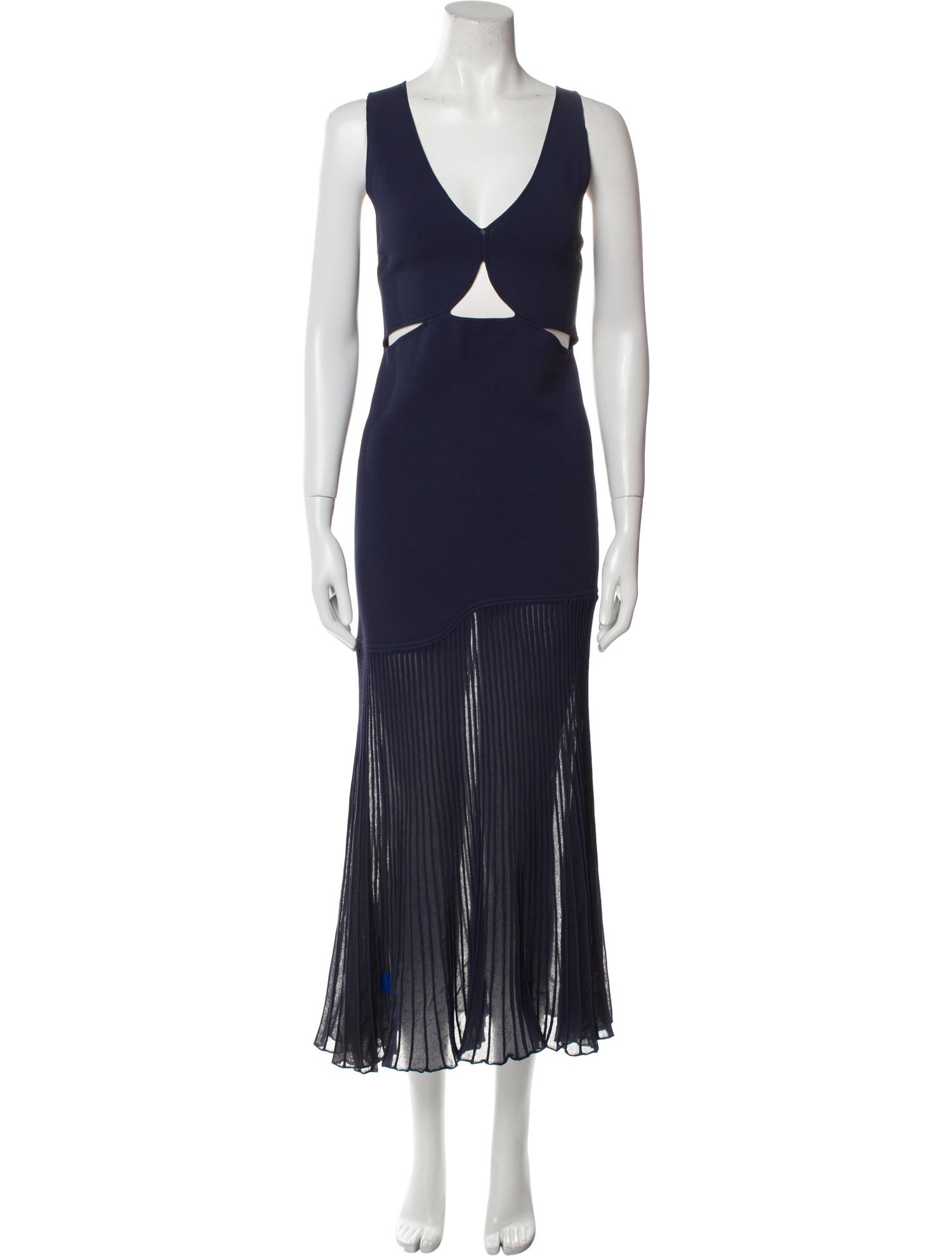 Cédric Charlier V-Neck Long Dress
