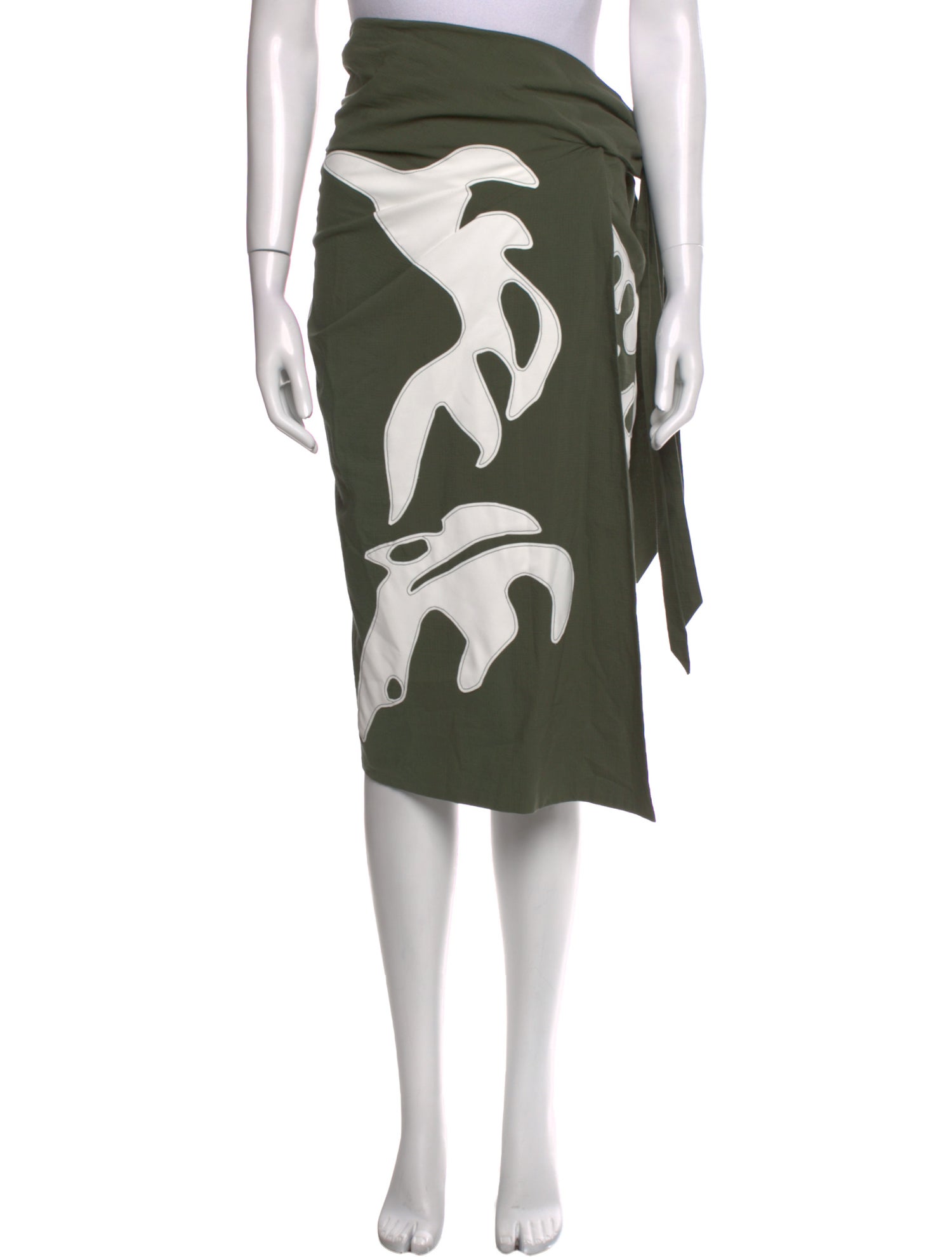 Cédric Charlier Printed Midi Length Skirt