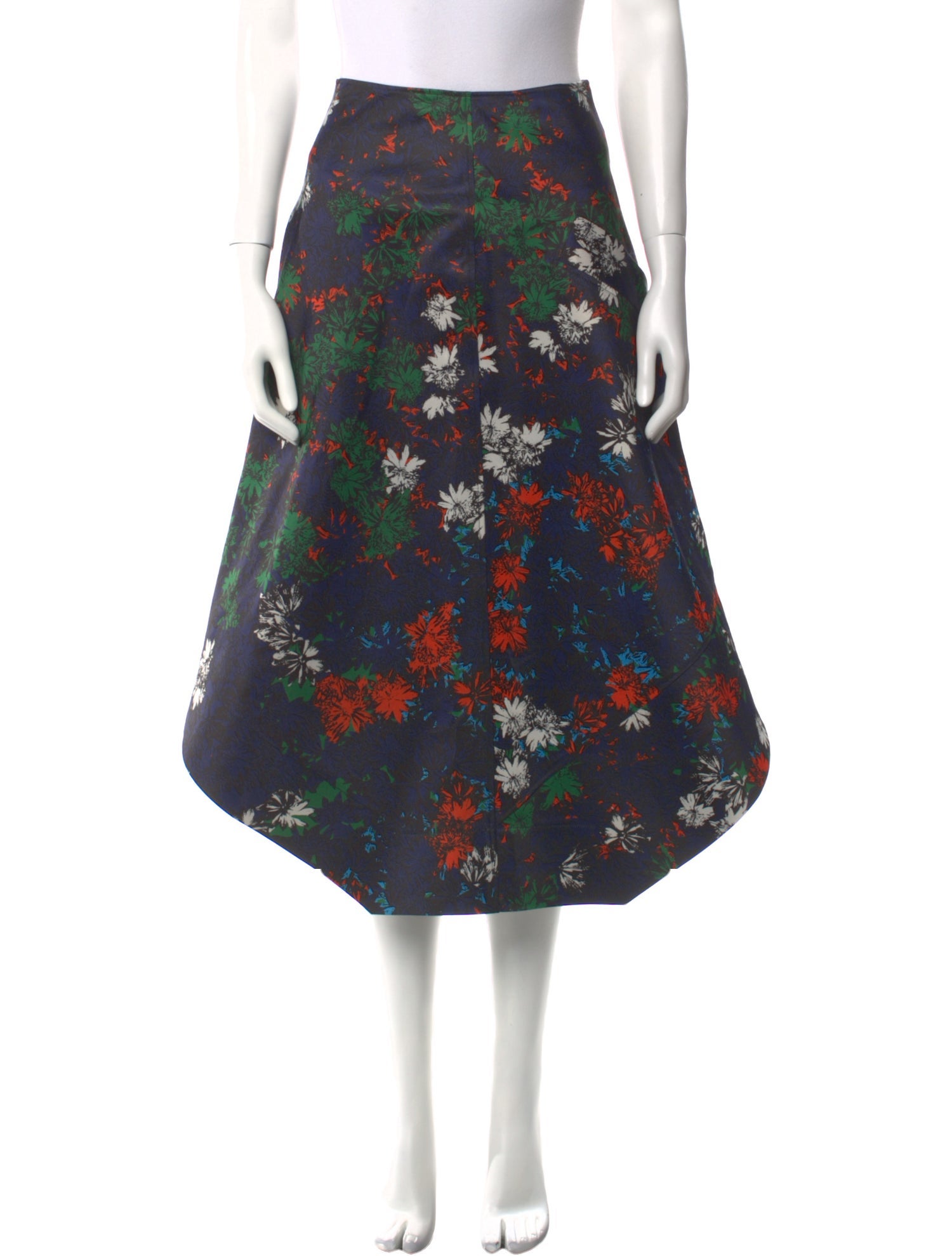 Cédric Charlier Floral Print Knee-Length Skirt