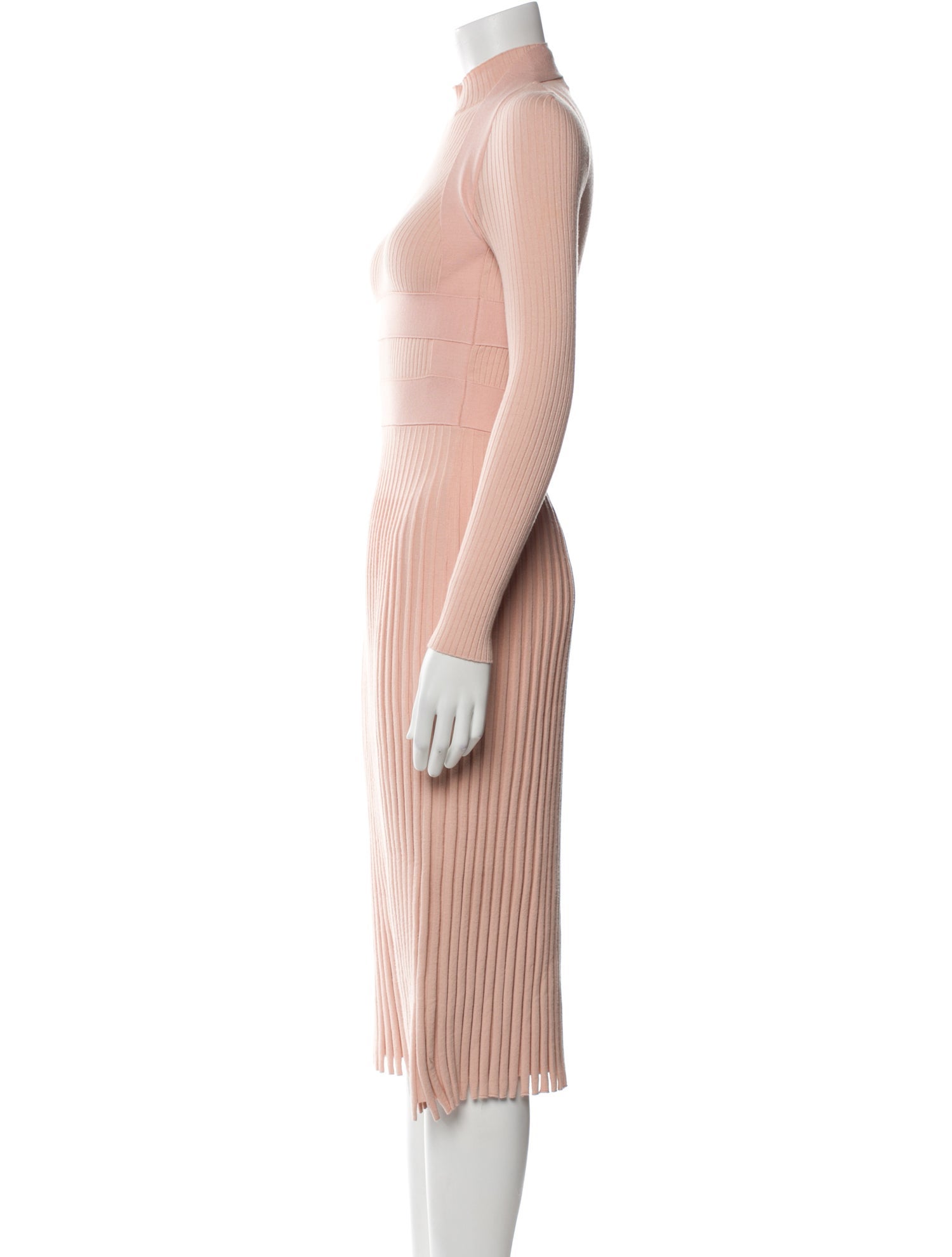 Cédric Charlier Mock Neck Midi Length Dress